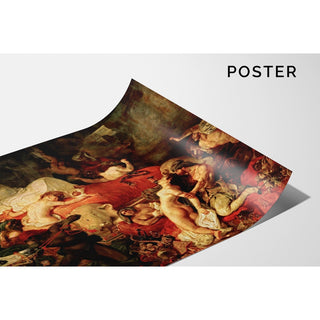 Reproduction Mort de Sardanapale - Eugène Delacroix