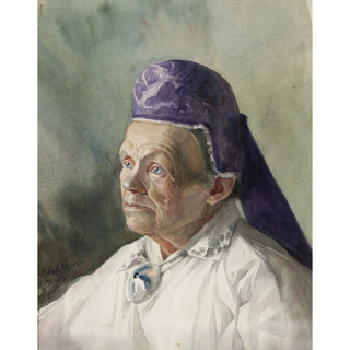 Reproduction Naise Portree Tanuga 1900 - Konrad Mägi