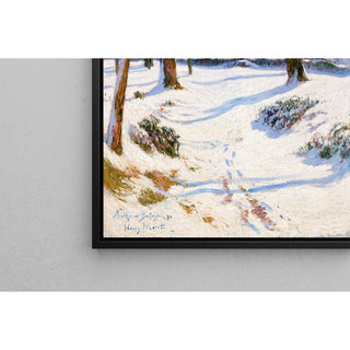 Reproduction Neige en Bretagne - Henry Moret