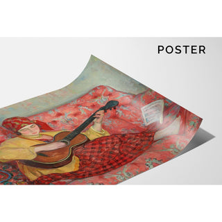 Reproduction Nono à la Guitare - Henri Lebasque