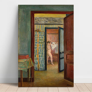Reproduction Nu Mettant sa Chemise dans un Intérieur - Henri Lebasque