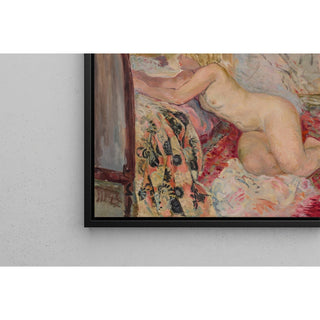Reproduction Nu allongé contre un lit Marinette - Henri Lebasque