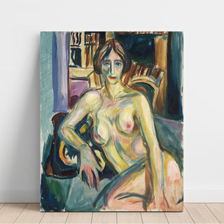 Reproduction Nude, Sitting on the Couch - Edvard Munch