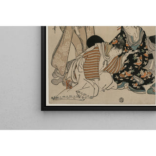Reproduction Parodie d'une scène de carrosse impérial - Kitagawa Utamaro