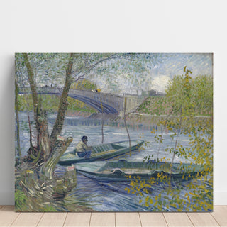 Reproduction Pêche au printemps, Pont de Clichy Asnières - Vincent van Gogh