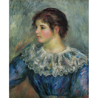 Reproduction Portrait en Buste de Jeune Fille - Pierre-Auguste Renoir