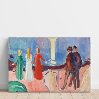 Reproduction Réunion sur la plage - Edvard Munch