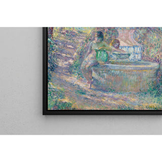 Reproduction Saint-Tropez, deux jeunes filles à la fontaine - Henri Lebasque