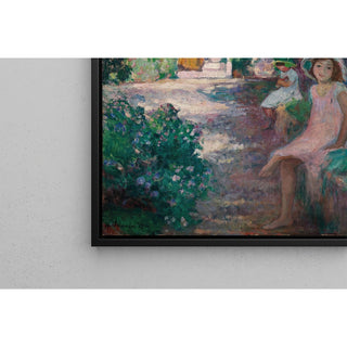 Reproduction Sous les mimosas les filles de l'artiste - Arnold Peter