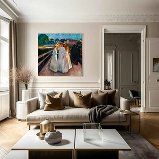 Reproduction Sur le pont - Edvard Munch