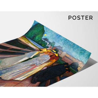 Reproduction Sur le pont - Edvard Munch