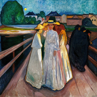 Reproduction Sur le pont - Edvard Munch