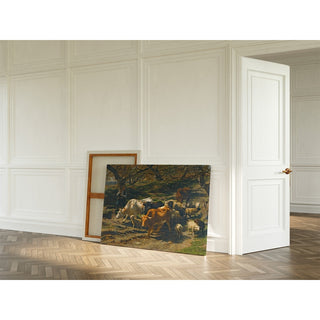 Reproduction Un Berger avec son Troupeau - Rosa Bonheur