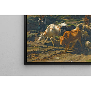 Reproduction Un Berger avec son Troupeau - Rosa Bonheur
