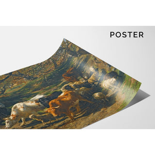 Reproduction Un Berger avec son Troupeau - Rosa Bonheur