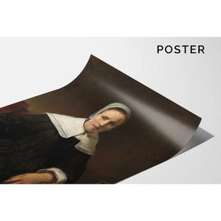 Reproduction Une femme tenant une rose - Rembrandt van Rijn