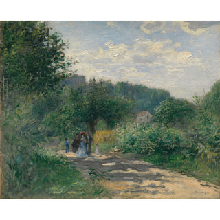 Reproduction Une route à Louveciennes - Pierre-Auguste Renoir