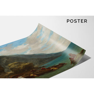 Reproduction Vue de Tanger depuis le bord de mer - Eugène Delacroix