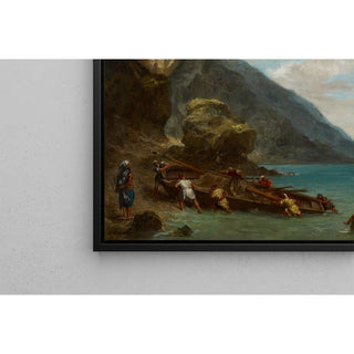 Reproduction Vue de Tanger depuis le bord de mer - Eugène Delacroix