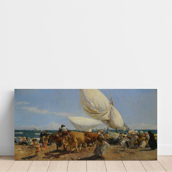 Reproduktion des Gemäldes Rückkehr vom Fischfang - Joaquín Sorolla
