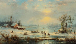Rgis Franois Gignoux - Winter Landscape.webp