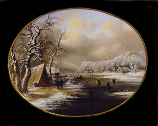 Eissport im Winter in New Jersey - Régis François Gignoux — Ansicht des Kunstwerks