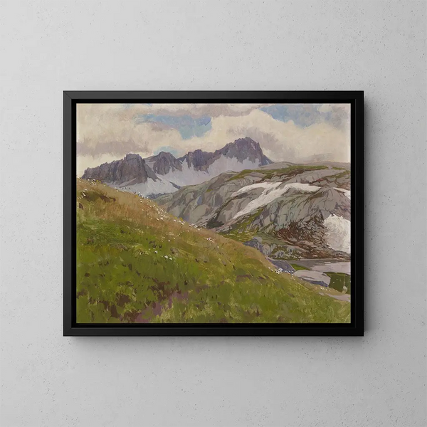 Alpe - Regnault Sarasin — gerahmtes Bild an der Wand