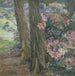 Rhododendron in einem Garten - Clara Voortman Dobbelaere — in einem Innenraum präsentiert