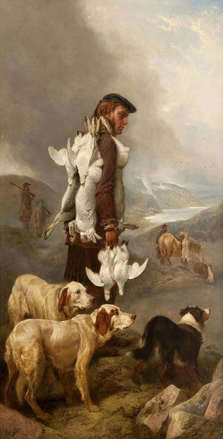 Richard Ansdell - Winter Shooting Hares And Ptarmigan.webp