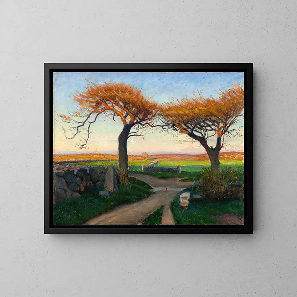Landschaft von Halland - Richard Bergh — gerahmtes Bild an der Wand