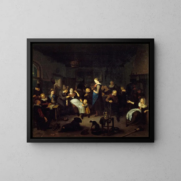 Innenaufnahme eines Kabaretts - Richard Brakenburgh — gerahmtes Bild an der Wand