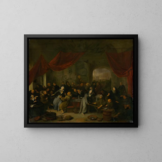 Richard Brakenburgh - Monks Entertainment in a Roman Cloister.webp