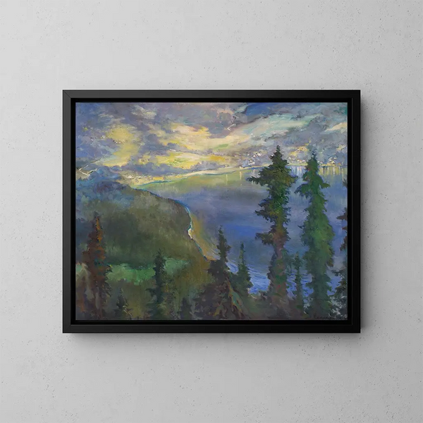 Altaussee - Richard Harlfinger — gerahmtes Bild an der Wand