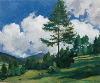 Motiv in Toblach - Richard Harlfinger — Ansicht des Kunstwerks
