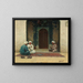 Vor der Moschee - Richard Karlovich Zommer — gerahmtes Bild an der Wand