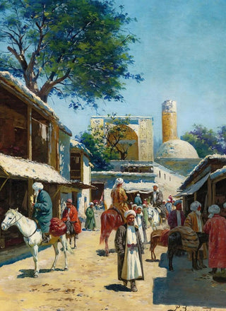 Richard Karlovich Zommer - Samarkand Street Market.webp