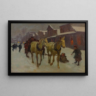 Richard Lorenz - Passing Through Town On A Cold Winters Night.webp