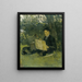 Jan Verkade 1868-1946 Malerei unter einem Baum in Hattem - Richard Nicolas Roland Holst — gerahmtes Bild an der Wand