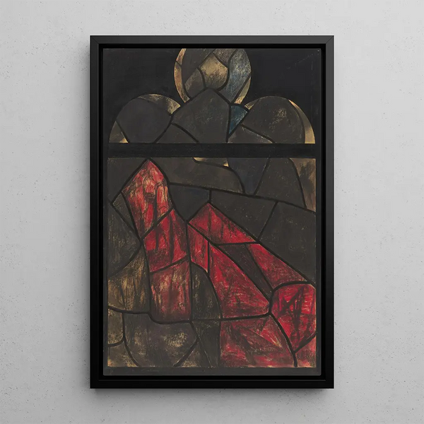 Projekt für Fenster im Nordquerhaus der Kathedrale von Utrecht 44 - Richard Nicolas Roland Holst — gerahmtes Bild an der Wand