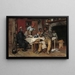 Eine pastorale Besuch - Richard Norris Brooke — gerahmtes Bild an der Wand