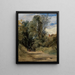 Ein Waldweg - Richard Parkes Bonington — gerahmtes Bild an der Wand