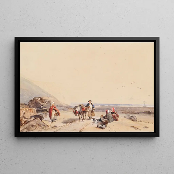 Richard Parkes Bonington - Coast Scene With Figures.webp