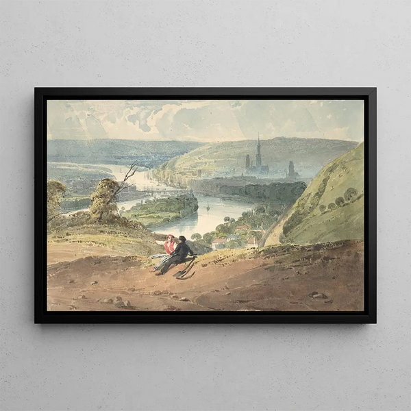 Richard Parkes Bonington - View of Rouen from St Catherines Hill.webp