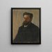Herrenporträt - Richard Seemann — gerahmtes Bild an der Wand