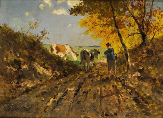 Richard Von Poschinger - Herbstlandschaft mit Khen.webp