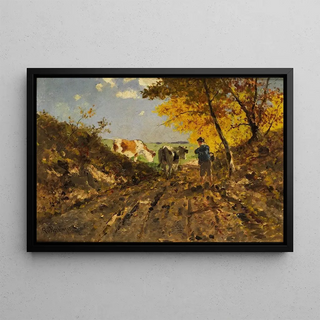 Richard Von Poschinger - Herbstlandschaft mit Khen.webp