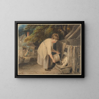 Richard Westall - Girl Feeding Pigs.webp