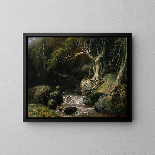 Solitude paysagère - Richard Westall — gerahmtes Bild an der Wand