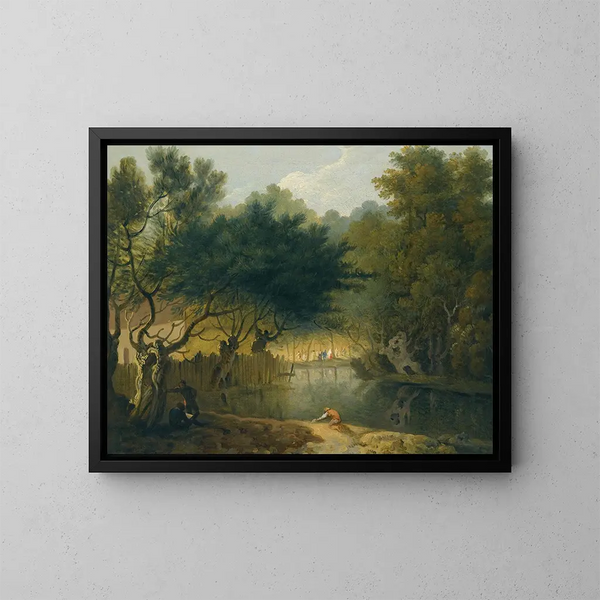 Eine Ansicht des St James's Park in London - Richard Wilson — gerahmtes Bild an der Wand