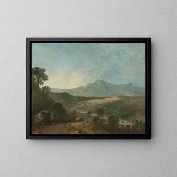 Cader Idris und der Mawddach-Fluss - Richard Wilson — gerahmtes Bild an der Wand